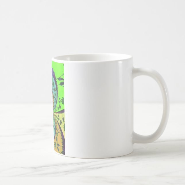 African Traditional Colours Kaleidoscope Floral Ar Coffee Mug (Right)