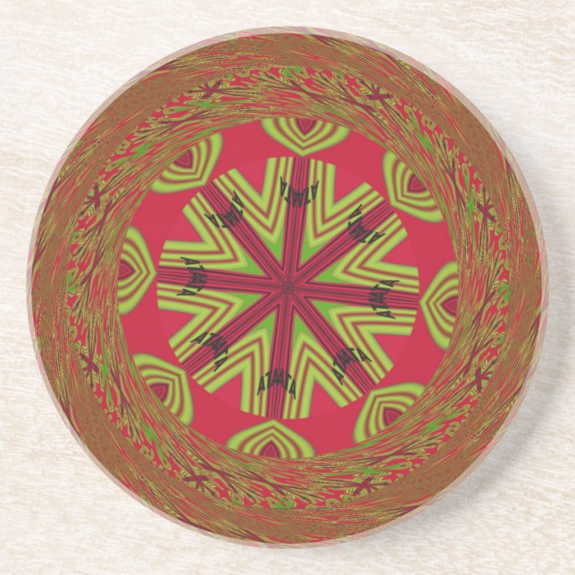 African Traditional Design Coaster (Front)