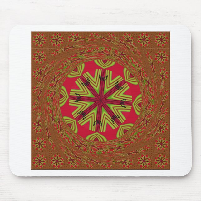 African Traditional Design Mouse Pad (Front)
