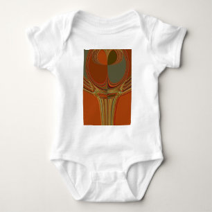 African Traditional Earth Contemporary Art Print   Baby Bodysuit