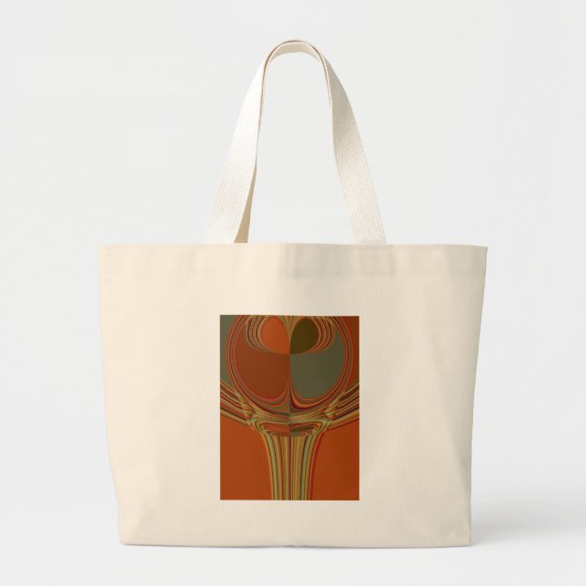 African Traditional Earth Contemporary Art Print   Large Tote Bag (Front)