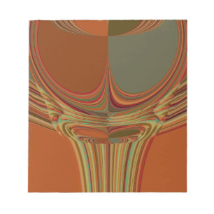 African Traditional Earth Contemporary Art Print   Notepad