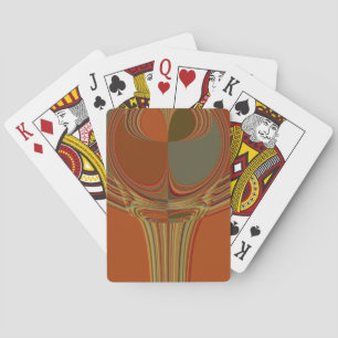 African Traditional Earth Contemporary Art Print   Playing Cards