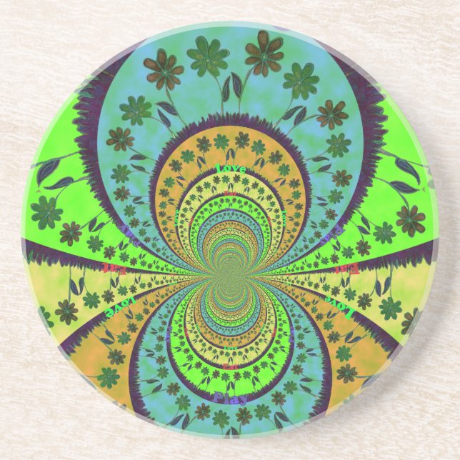 African Traditional Hakuna Matata Colors.png Coaster (Front)