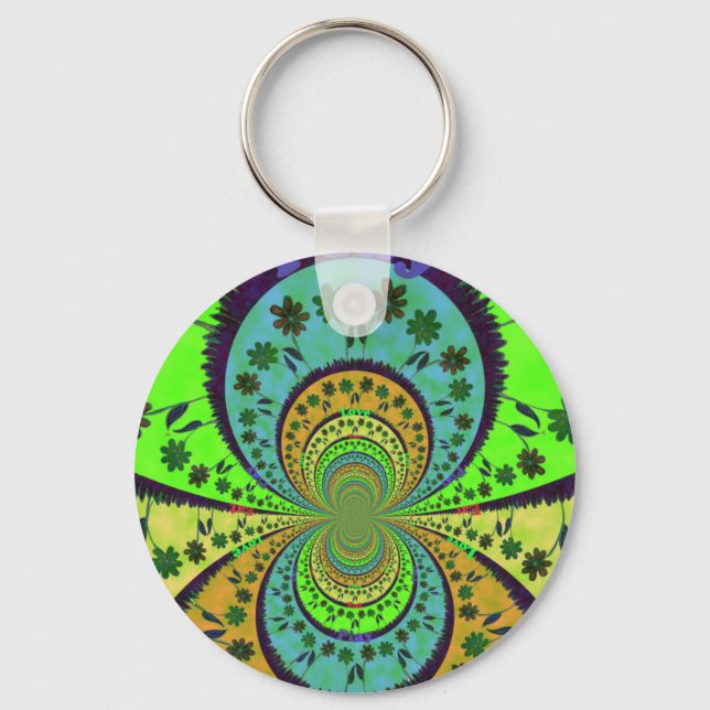 African Traditional Hakuna Matata Colors.png Key Ring (Front)