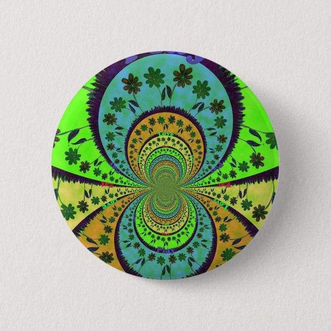 African Traditional Hakuna Matata Colours.png 6 Cm Round Badge (Front)