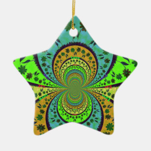 African Traditional Hakuna Matata Colours.png Ceramic Tree Decoration