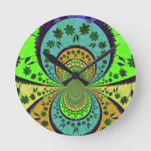 African Traditional Hakuna Matata Colours.png Round Clock