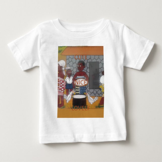 African Traditional Homestead Lifestyle Baby T-Shirt (Front)