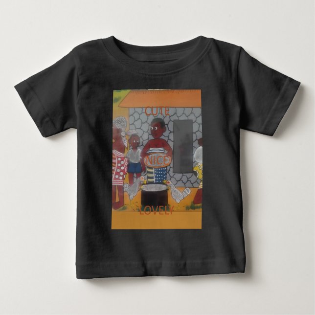 African Traditional Homestead Lifestyle Baby T-Shirt (Front)