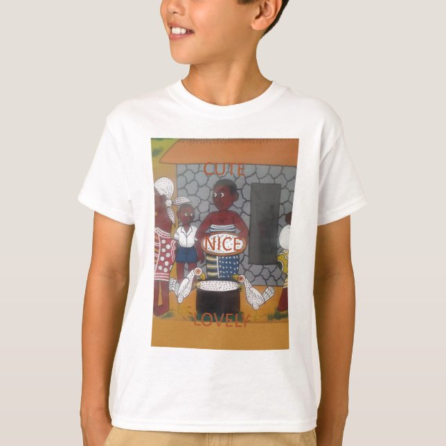 African Traditional Homestead Lifestyle T-Shirt (Front)