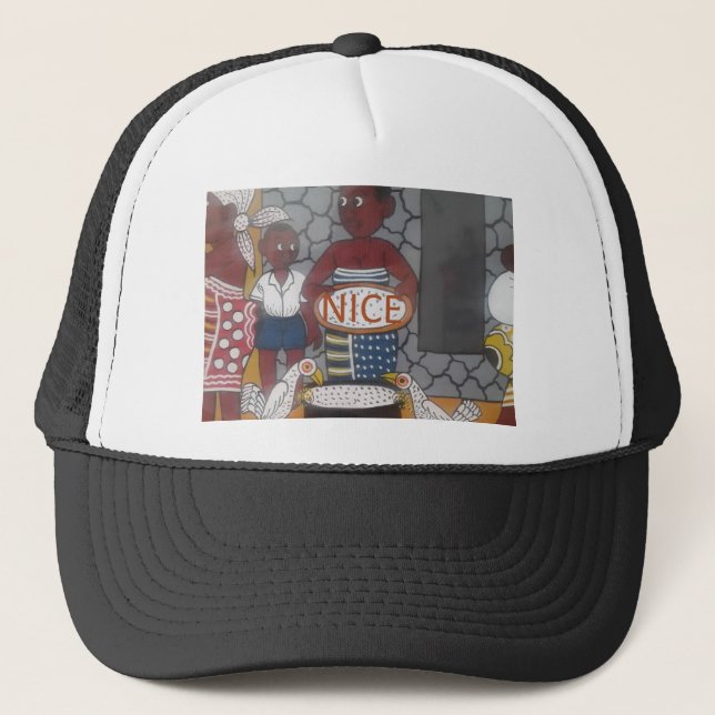 African Traditional Homestead Lifestyle Trucker Hat (Front)