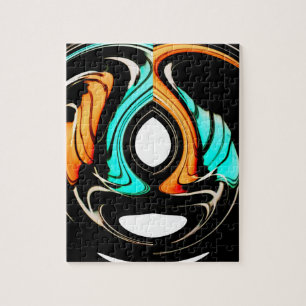 African Traditional Pattern Art Print Jigsaw Puzzle