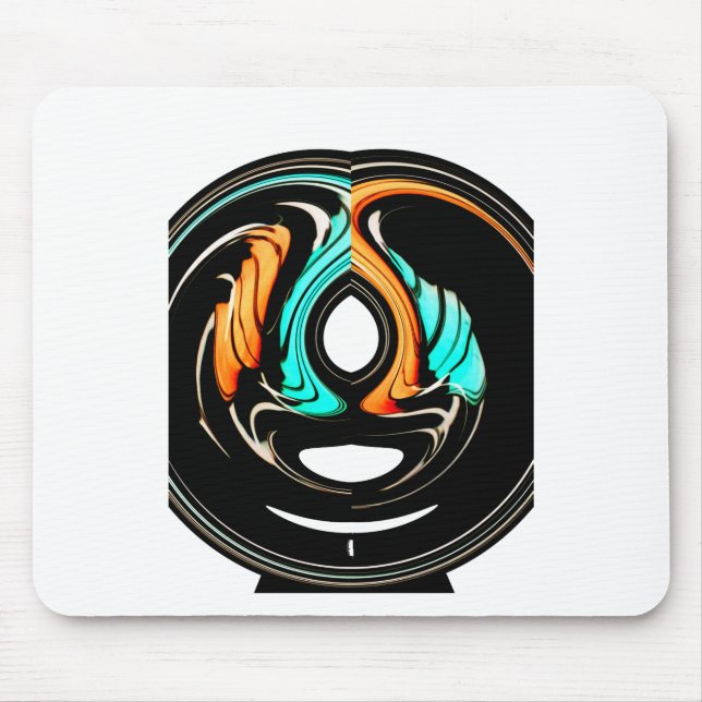 African Traditional Pattern Art Print Mouse Pad (Front)