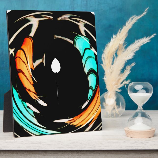 African Traditional Pattern Art Print Plaque (Side)