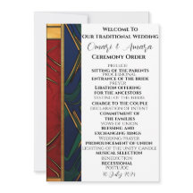 African Traditional Wedding Program
