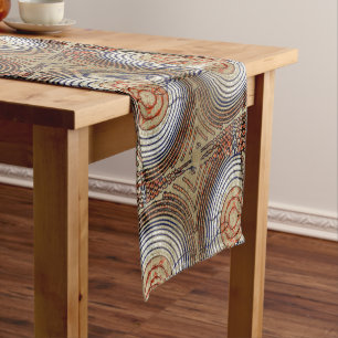 African Tree Rings  Short Table Runner