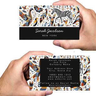 \African Tribal Animals Business Card