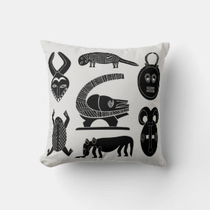 African tribal art cushion