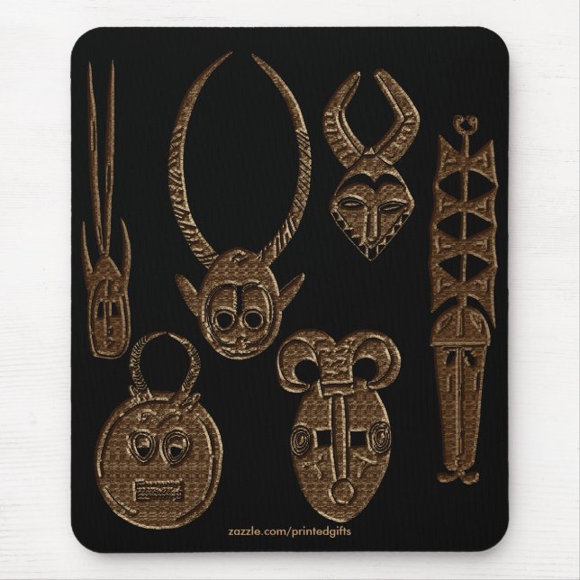 African Tribal Art Mousepad (Front)
