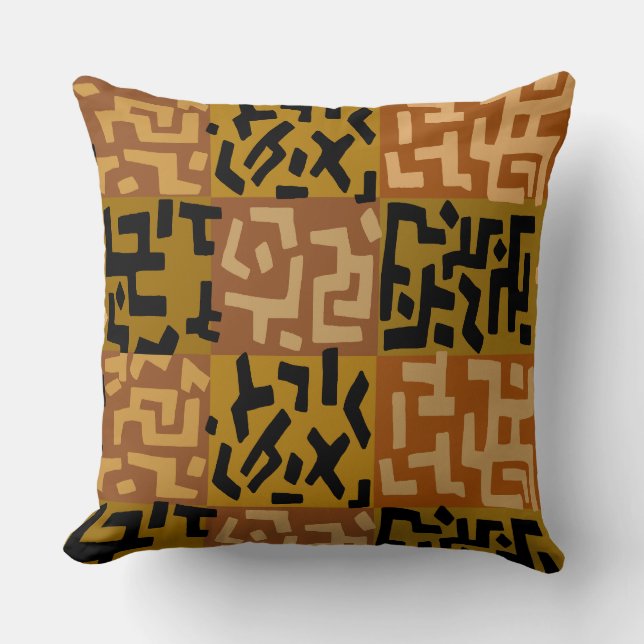 AFRICAN TRIBAL BAKUBA CUSHION (Front)