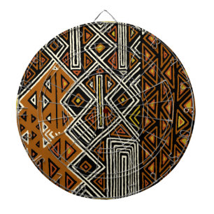 African Tribal Kuba Design Dartboard