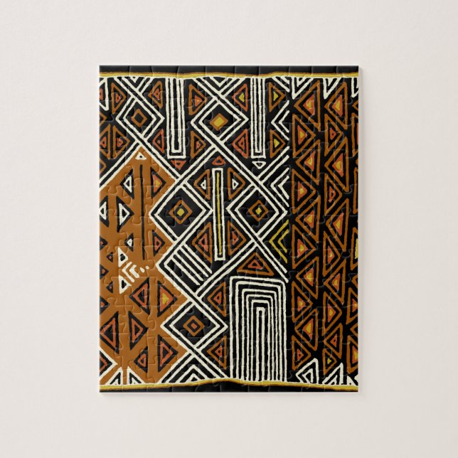 African Tribal Kuba Design Jigsaw Puzzle (Vertical)