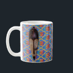 African Tribal Mask Blue Yellow Kente Coffee Mug<br><div class="desc">African Tribal Mask Blue Yellow Kente Cloth Coffee mug for your home, apartment or office. Great birthday or thank you gift for mum or dad.</div>