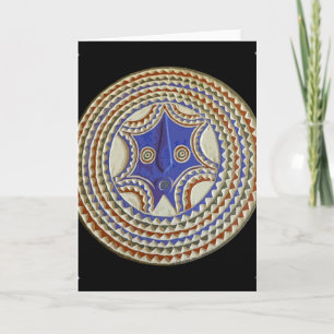 African Tribal Mask Card