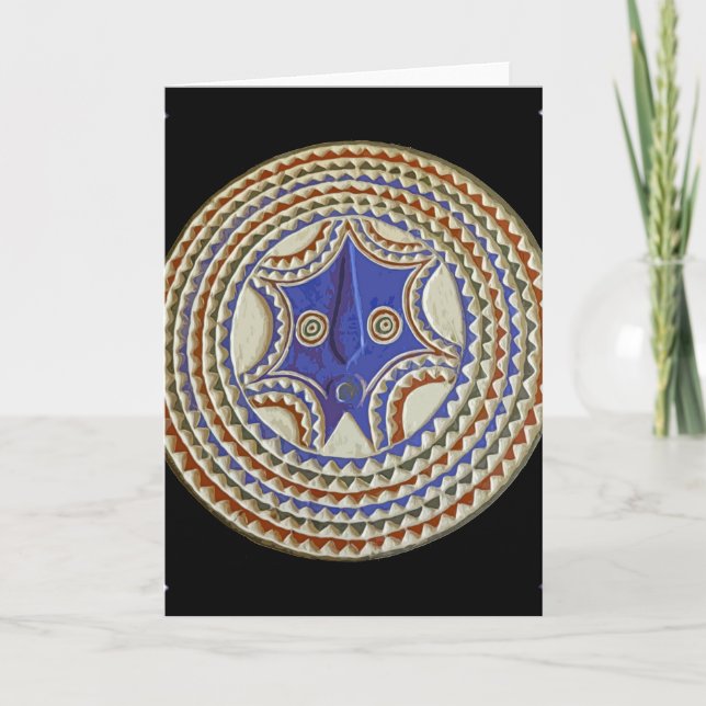 African Tribal Mask Card (Front)