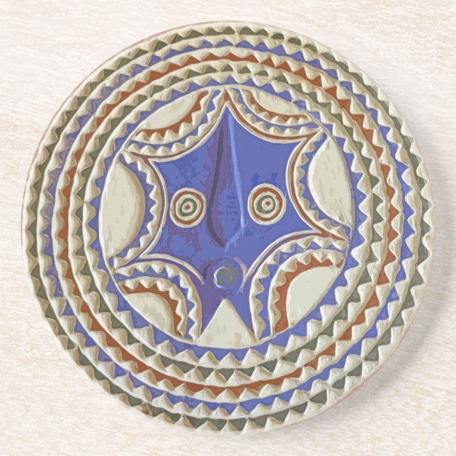 African Tribal Mask Coaster (Front)