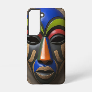 African Tribal Mask Geometric Symbolism Samsung Galaxy Case