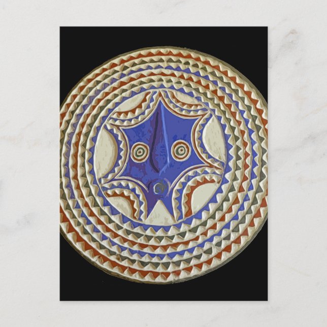African Tribal Mask Postcard (Front)