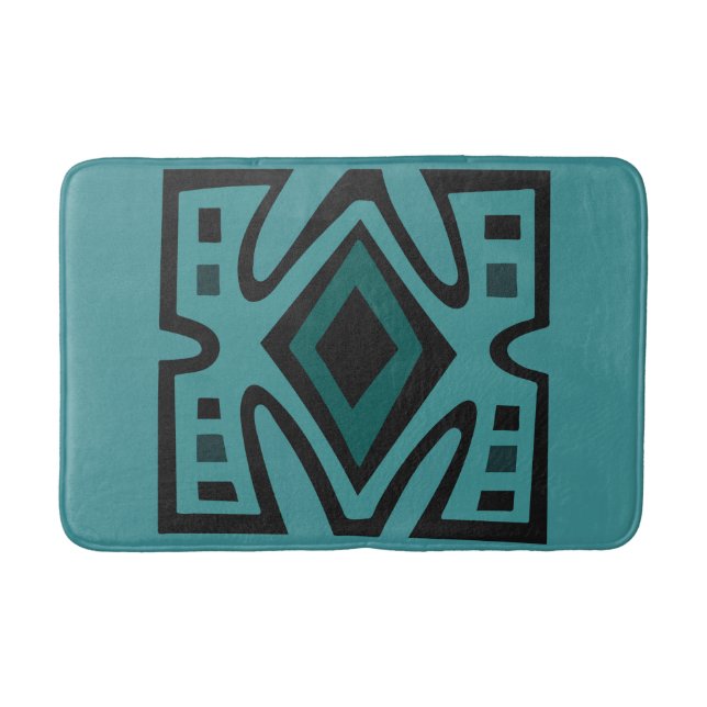 african tribal modern patterns bath mat (Front)