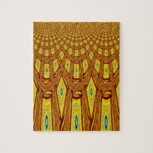 African Tribal Motif Jigsaw Puzzle