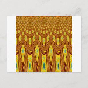 African Tribal Motif Postcard