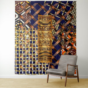 African Tribal Motif  Print Tapestry