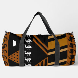 African Tribal mud cloth inspired duffel bag