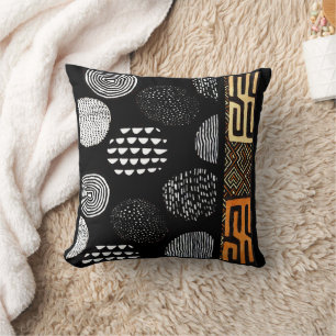 African Tribal Mud Cloth Pattern Cushion