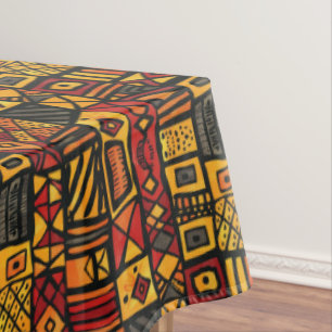 African Tribal Patchwork Tablecloth