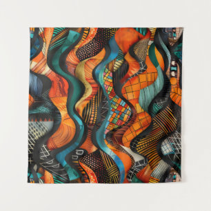 African Tribal Pattern Art Tapestry