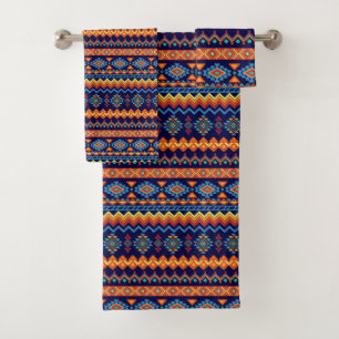 African Tribal Pattern Bath Towel Set