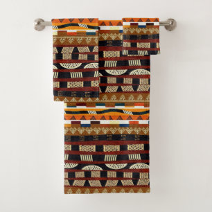 African Tribal Pattern  Bath Towel Set