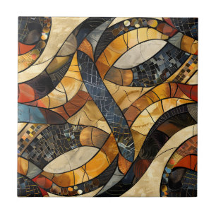 African Tribal Pattern Ceramic Tile