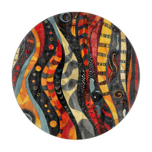 African Tribal Pattern Cutting Board