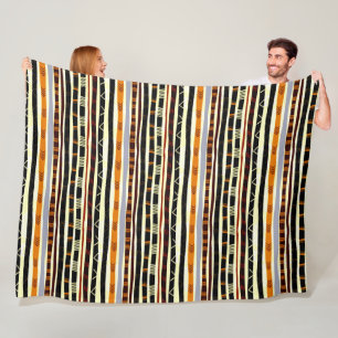 African Tribal Pattern  Fleece Blanket