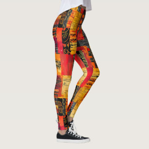 African Tribal Pattern Leggings