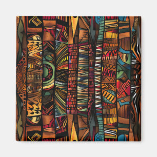 African Tribal Pattern Magnet
