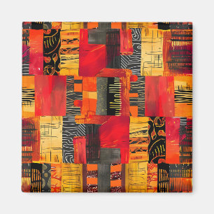 African Tribal Pattern Magnet