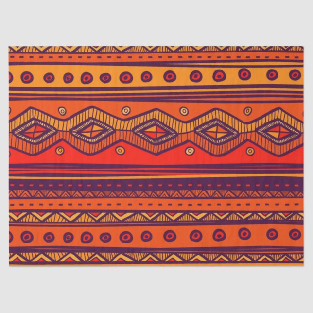 African Tribal pattern party tissue paper (Front)